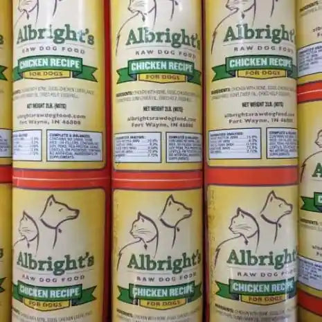 Albright's Raw Dog Food- Chicken Recipe